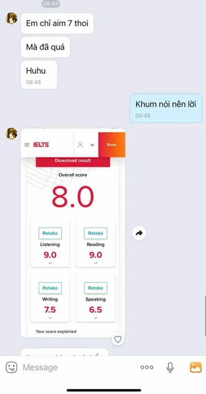 Kết quả học viên
